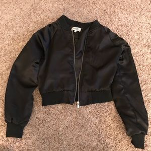 Satin bomber jacket
